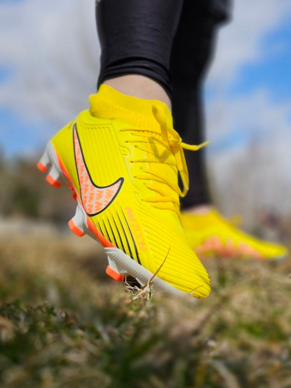 کفش فوتبال ویپور۱۵ زرد نارنجی Nike vapor15