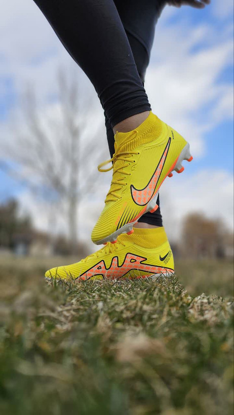 کفش فوتبال ویپور۱۵ زرد نارنجی Nike vapor15
