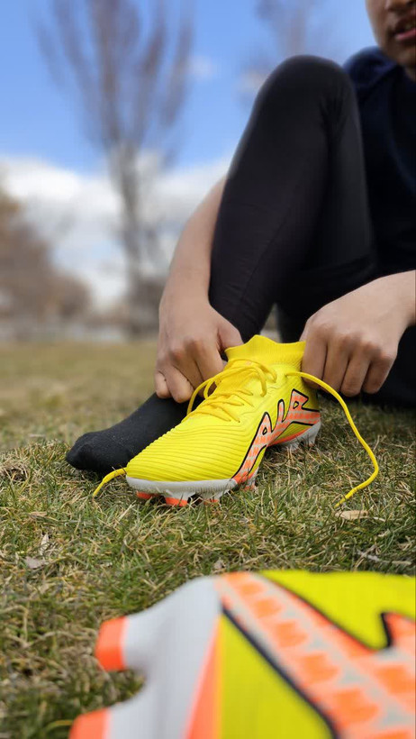 کفش فوتبال ویپور۱۵ زرد نارنجی Nike vapor15