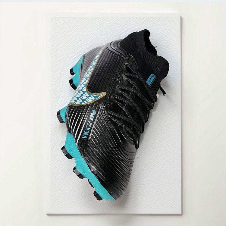 کفش فوتبال ویپور۱۵ مشکی آبی Nike vapor15