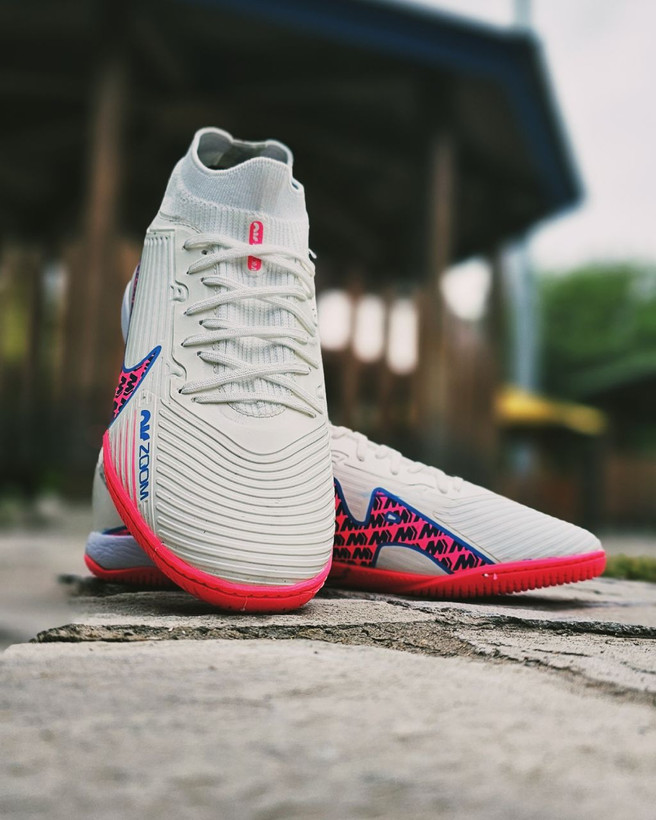 کفش فوتسال ویپور۱۵ سفیدصورتی Nike Vapor15