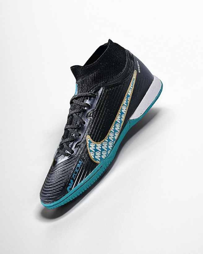 کفش فوتسال ویپور۱۵ مشکی آبی Nike Vapor15