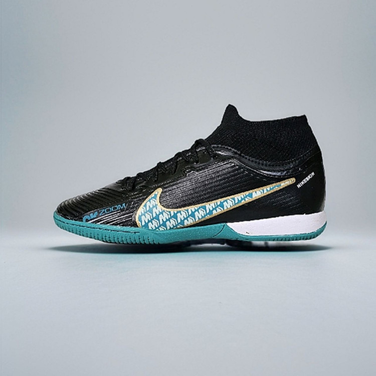 کفش فوتسال ویپور۱۵ مشکی آبی Nike Vapor15