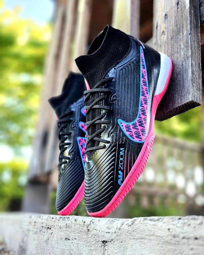 کفش فوتسال ویپور۱۵ مشکی صورتی Nike Vapor15