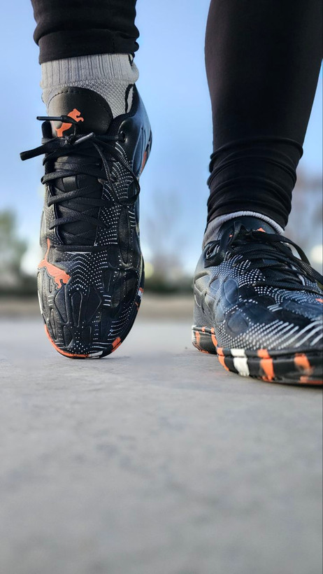 کفش فوتسال پوما الترا مشکی نارنجی Puma Ultra