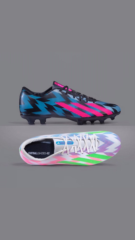 کفش فوتبال آدیداس کریزی فست مشکی قرمز آبی Adidas CrazyFast