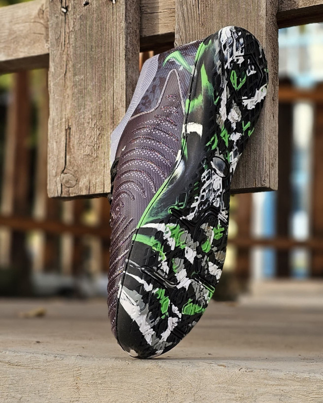 کفش فوتسال نایک فانتوم جی.ایکس مشکی سبز Nike Phantom GX