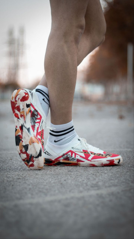 کفش فوتسال نایک ایرزوم سفید قرمز Nike Air Zoom