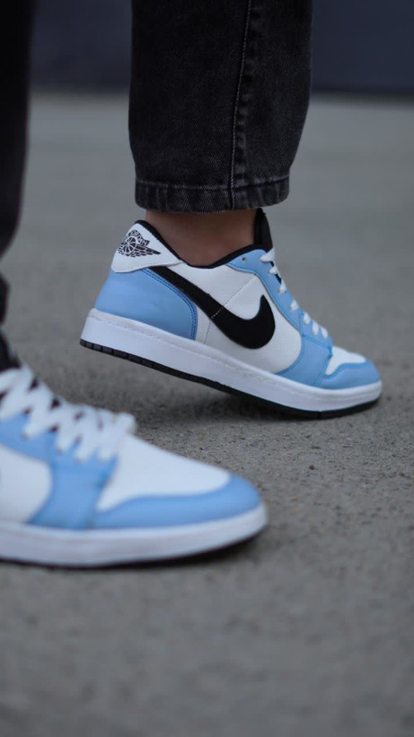 کتونی نایک جردن سفید آبی nike