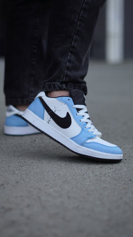 کتونی نایک جردن سفید آبی nike