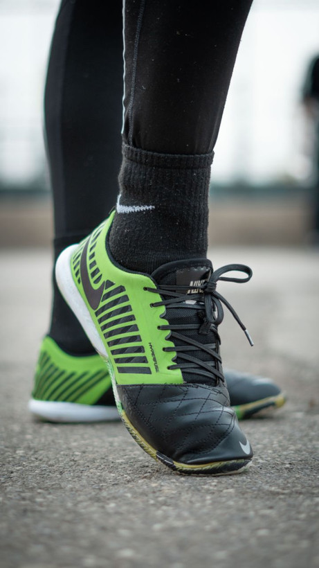 کفش فوتسال نایک لونار گتو مشکی سبز Nike Lunar gato ll