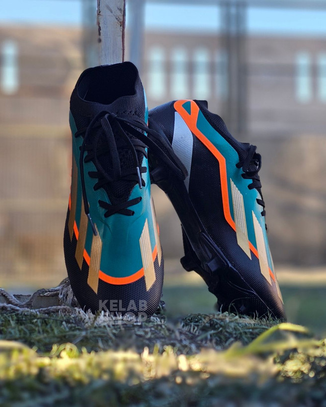 کفش فوتبال آدیداس ایکس کریزی فست مشکی سبز Adidas X crazyfast