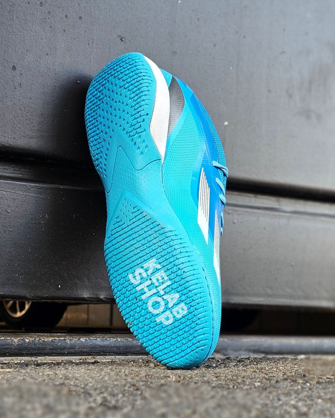کفش فوتسال آدیداس ایکس کریزی فست آبی فیروزه ای Adidas X crazyfast