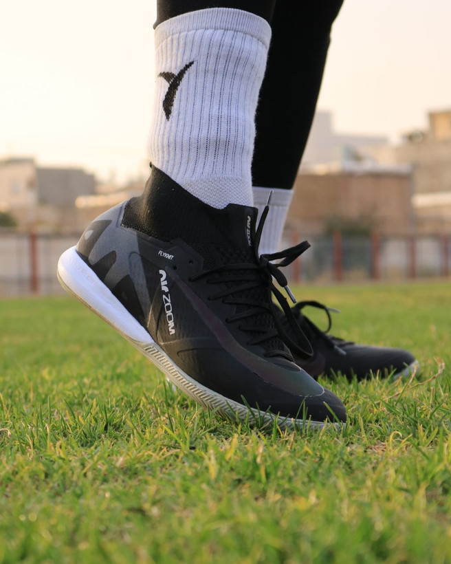 کفش فوتسال نایک ایرزوم مشکی ساقدار Nike Airzoom
