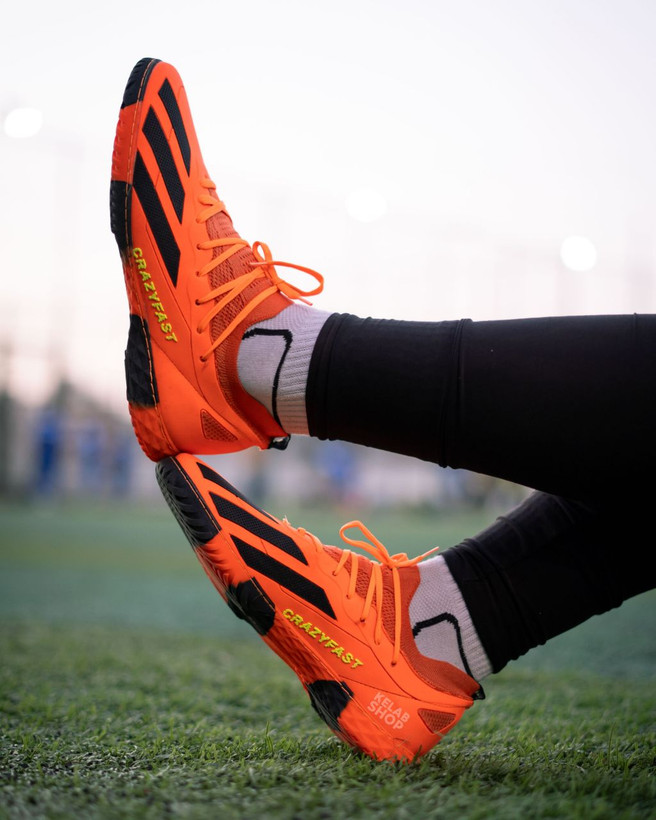 کفش فوتسال کریزی فست نارنجی Adidas X Crazy Fast