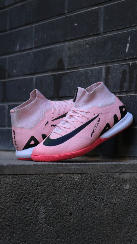 کفش فوتسال نایک ایرزوم صورتی ساقدار Nike Airzoom