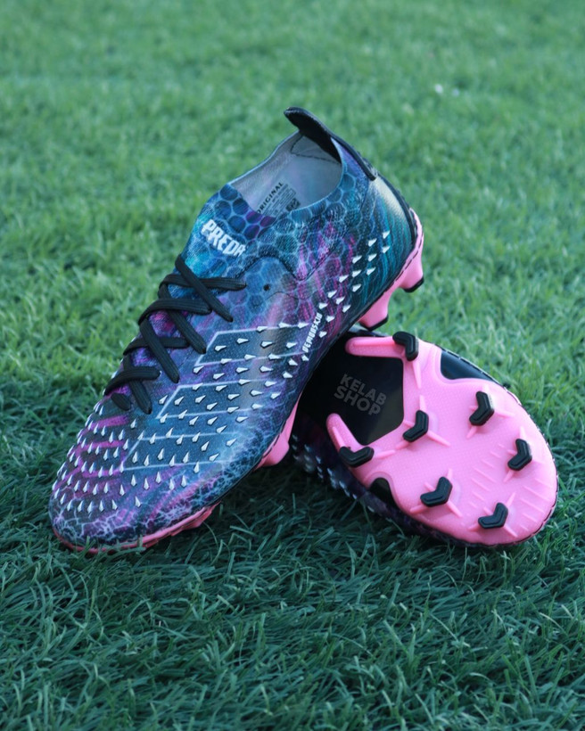 کفش فوتبال آدیداس پردیتور فریک ۲۰۲۴ مشکی بنفش Adidas Predator Freak