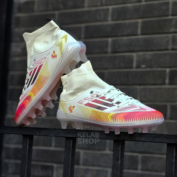 کفش فوتبال اف پنجاه سفید قرمز Adidas F50