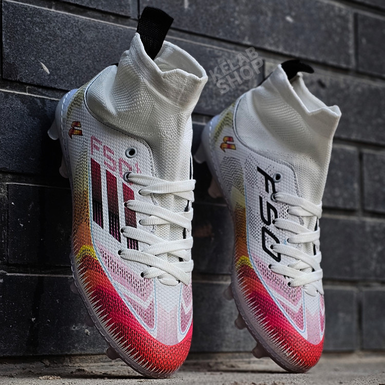 کفش فوتبال اف پنجاه سفید قرمز Adidas F50