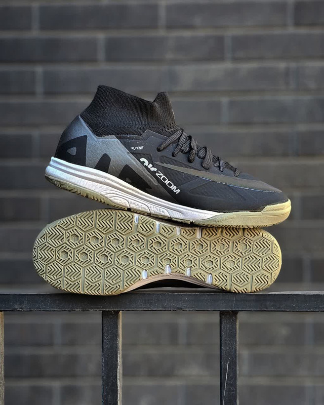 کفش سالنی نایک مرکورریال ایرزوم مشکی ساقدار Nike Airzoom(نایک شبرنگ)