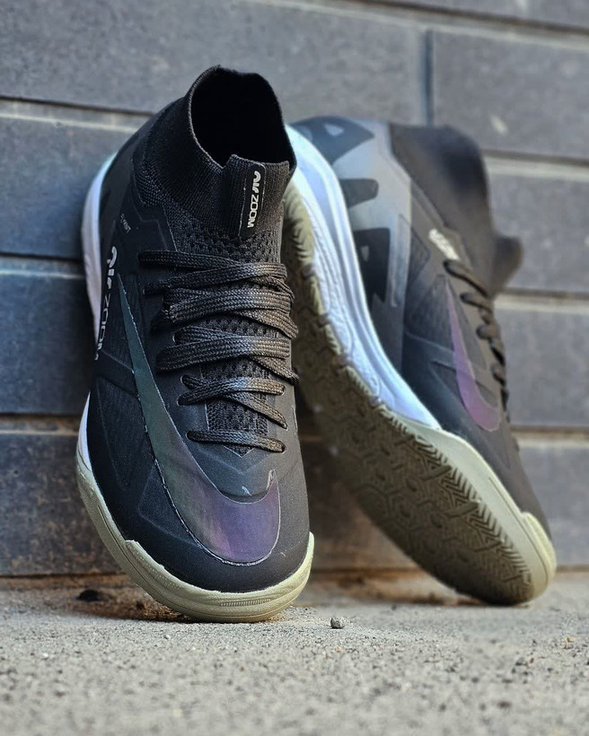 کفش سالنی نایک مرکورریال ایرزوم مشکی ساقدار Nike Airzoom(نایک شبرنگ)