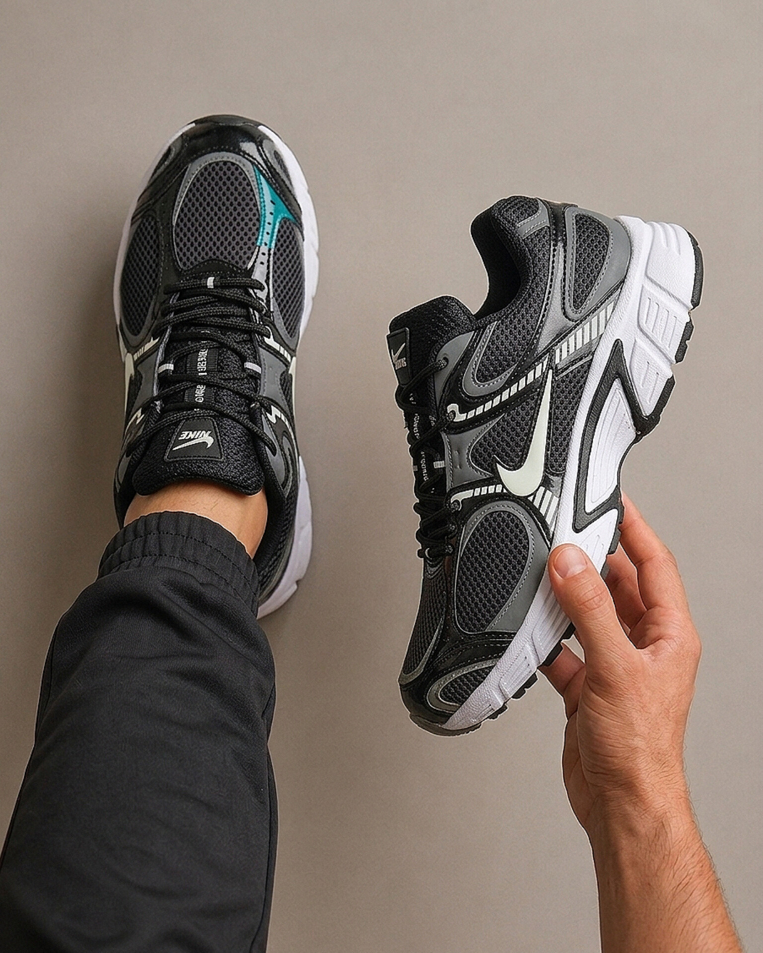 کتانی نایک وی ۵ مشکی سفید Nike V5