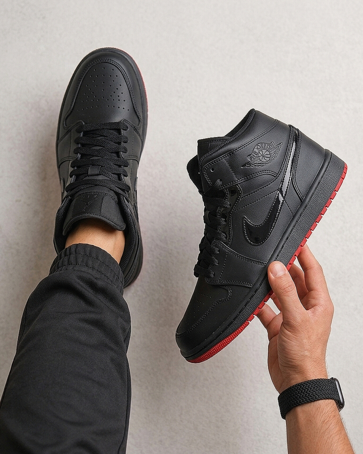 کتانی نایک جردن وان ساقدار سفید Nike jordan 1